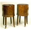 Image 1 : A PAIR OF REGENCY STYLE BURLWOOD WINE COOLERS