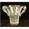 Image 5 : A COLORLESS CRYSTAL DOUBLE HANDLED URN-FORM VASE