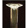Image 2 : A PAIR OF COLORLESS CRYSTAL HEXAGONAL CANDLESTICKS