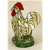 Image 4 : A FAUX STAINED GLASS ROOSTER-FORM LAMP