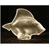 Image 1 : A COLORLESS AND FROSTED GLASS FISH-FORM SCULPTURE