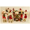 Image 1 : A GROUP OF EIGHT COMPOSITION HOLIDAY FIGURES