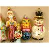 Image 2 : A GROUP OF PAINT-DECORATED FIGURAL GLASS CHRISTMAS ORNAMENTS