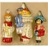 Image 3 : A GROUP OF PAINT-DECORATED FIGURAL GLASS CHRISTMAS ORNAMENTS
