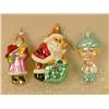 Image 5 : A GROUP OF PAINT-DECORATED FIGURAL GLASS CHRISTMAS ORNAMENTS