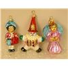 Image 6 : A GROUP OF PAINT-DECORATED FIGURAL GLASS CHRISTMAS ORNAMENTS