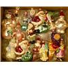Image 1 : A GROUP OF PAINT-DECORATED FIGURAL GLASS CHRISTMAS ORNAMENTS