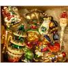 Image 1 : A GROUP OF PAINT-DECORATED FIGURAL GLASS CHRISTMAS ORNAMENTS