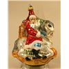 Image 3 : A GROUP OF PAINT-DECORATED FIGURAL GLASS CHRISTMAS ORNAMENTS