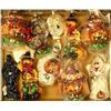 Image 1 : A GROUP OF PAINT-DECORATED FIGURAL GLASS HALLOWEEN ORNAMENTS