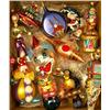 Image 1 : A GROUP OF ASSORTED PAINT-DECORATED FIGURAL GLASS CHRISTMAS ORNAMENTS
