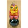 Image 5 : A GROUP OF ASSORTED PAINT-DECORATED FIGURAL GLASS CHRISTMAS ORNAMENTS