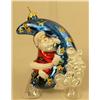 Image 8 : A GROUP OF ASSORTED PAINT-DECORATED FIGURAL GLASS CHRISTMAS ORNAMENTS