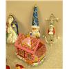 Image 2 : A GROUP OF ASSORTED PAINT-DECORATED FIGURAL GLASS CHRISTMAS ORNAMENTS