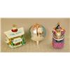 Image 4 : A GROUP OF ASSORTED PAINT-DECORATED FIGURAL GLASS CHRISTMAS ORNAMENTS