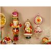 Image 2 : A GROUP OF ASSORTED PAINT-DECORATED FIGURAL GLASS CHRISTMAS ORNAMENTS