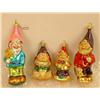 Image 3 : A GROUP OF ASSORTED PAINT-DECORATED FIGURAL GLASS CHRISTMAS ORNAMENTS