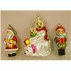 Image 5 : A GROUP OF ASSORTED PAINT-DECORATED FIGURAL GLASS CHRISTMAS ORNAMENTS