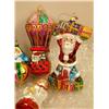 Image 2 : A GROUP OF ASSORTED PAINT-DECORATED FIGURAL GLASS CHRISTMAS ORNAMENTS
