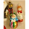 Image 3 : A GROUP OF ASSORTED PAINT-DECORATED FIGURAL GLASS CHRISTMAS ORNAMENTS