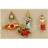 Image 7 : A GROUP OF ASSORTED PAINT-DECORATED FIGURAL GLASS CHRISTMAS ORNAMENTS