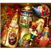 Image 1 : A GROUP OF ASSORTED OVERSIZE PAINT-DECORATED FIGURAL GLASS CHRISTMAS ORNAMENTS