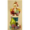 Image 3 : A GROUP OF ASSORTED OVERSIZE PAINT-DECORATED FIGURAL GLASS CHRISTMAS ORNAMENTS