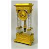 Image 1 : A NEOCLASSICAL GILT METAL AND CUT GLASS MANTLE CLOCK