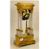 Image 5 : A NEOCLASSICAL GILT METAL AND CUT GLASS MANTLE CLOCK