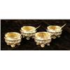 Image 1 : TWO PAIRS OF FRENCH STERLING SILVER SALT CELLARS