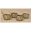Image 3 : TWO PAIRS OF FRENCH STERLING SILVER SALT CELLARS
