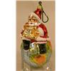 Image 6 : A GROUP OF ASSORTED PAINT-DECORATED FIGURAL GLASS CHRISTMAS ORNAMENTS