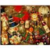 Image 1 : A GROUP OF ASSORTED PAINT-DECORATED FIGURAL GLASS CHRISTMAS ORNAMENTS