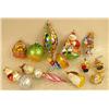 Image 1 : A GROUP OF ASSORTED PAINT-DECORATED FIGURAL GLASS CHRISTMAS ORNAMENTS