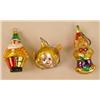 Image 2 : A GROUP OF ASSORTED PAINT-DECORATED FIGURAL GLASS CHRISTMAS ORNAMENTS