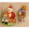 Image 5 : A GROUP OF ASSORTED PAINT-DECORATED FIGURAL GLASS CHRISTMAS ORNAMENTS