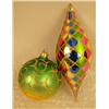 Image 7 : A GROUP OF ASSORTED PAINT-DECORATED FIGURAL GLASS CHRISTMAS ORNAMENTS