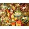 Image 1 : A GROUP OF ASSORTED PAINT-DECORATED FIGURAL GLASS CHRISTMAS ORNAMENTS