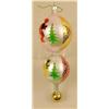 Image 6 : A GROUP OF ASSORTED PAINT-DECORATED FIGURAL GLASS CHRISTMAS ORNAMENTS