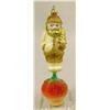Image 9 : A GROUP OF ASSORTED PAINT-DECORATED FIGURAL GLASS CHRISTMAS ORNAMENTS