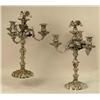 Image 1 : A PAIR OF ENGLISH STERLING SILVER CANDLESTICKS