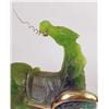 Image 2 : A FROSTED GREEN GLASS HORSE SCULPTURE