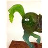 Image 4 : A FROSTED GREEN GLASS HORSE SCULPTURE