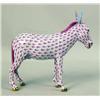Image 3 : A HAND-PAINTED PINK-DECORATED PORCELAIN DONKEY