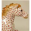 Image 2 : A HAND-PAINTED ORANGE-DECORATED PORCELAIN HORSE