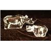Image 1 : A COLORLESS GLASS RHINOCEROS FIGURE