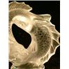 Image 2 : A FROSTED AND CLEAR COLORLESS GLASS FISH-FORM SCULPTURE