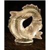 Image 4 : A FROSTED AND CLEAR COLORLESS GLASS FISH-FORM SCULPTURE