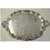 Image 1 : A SILVER PLATED DOUBLE HANDLED OVAL TRAY