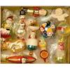Image 1 : A GROUP OF ASSORTED PAINT-DECORATED FIGURAL GLASS CHRISTMAS ORNAMENTS